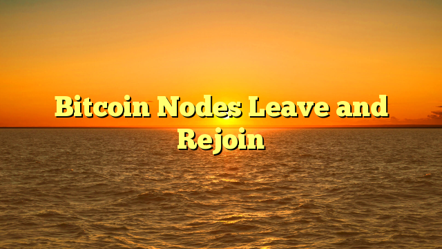 Bitcoin Nodes Leave and Rejoin