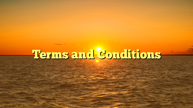 Terms and Conditions