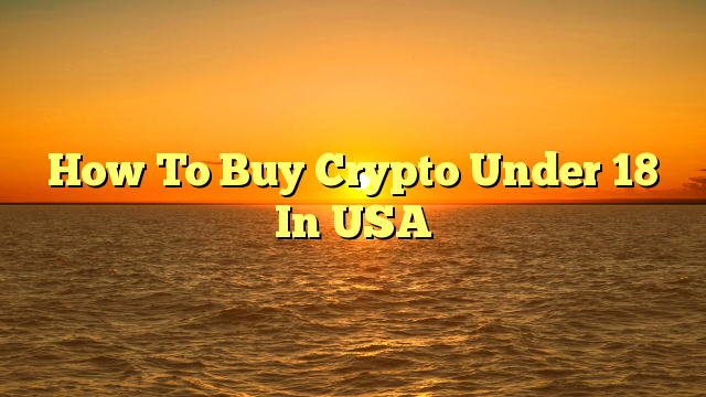 How To Buy Crypto Under 18 In USA