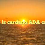 what is cardano ADA crypto