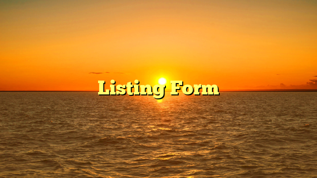 Listing Form