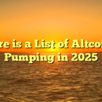 Here is a List of Altcoins Pumping in 2025