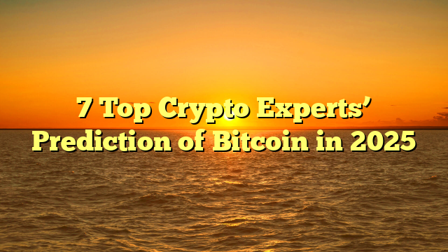 7 Top Crypto Experts’ Prediction of Bitcoin in 2025